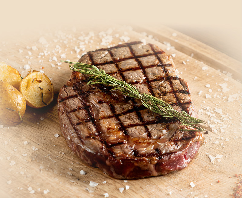 肉汁豐富牛扒, 扒爐烹調