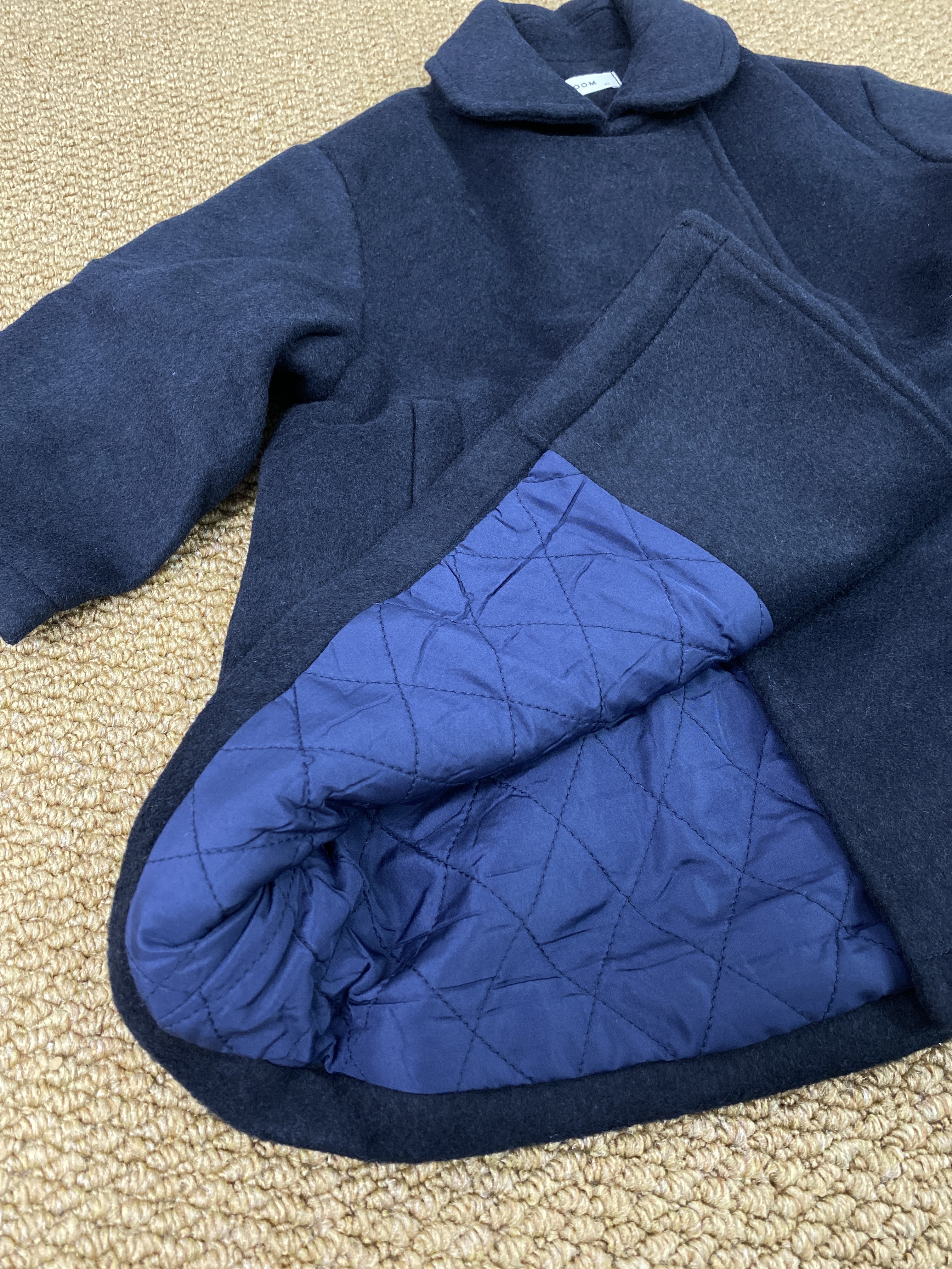 A04100設計師品牌翻領挺版羊毛大衣