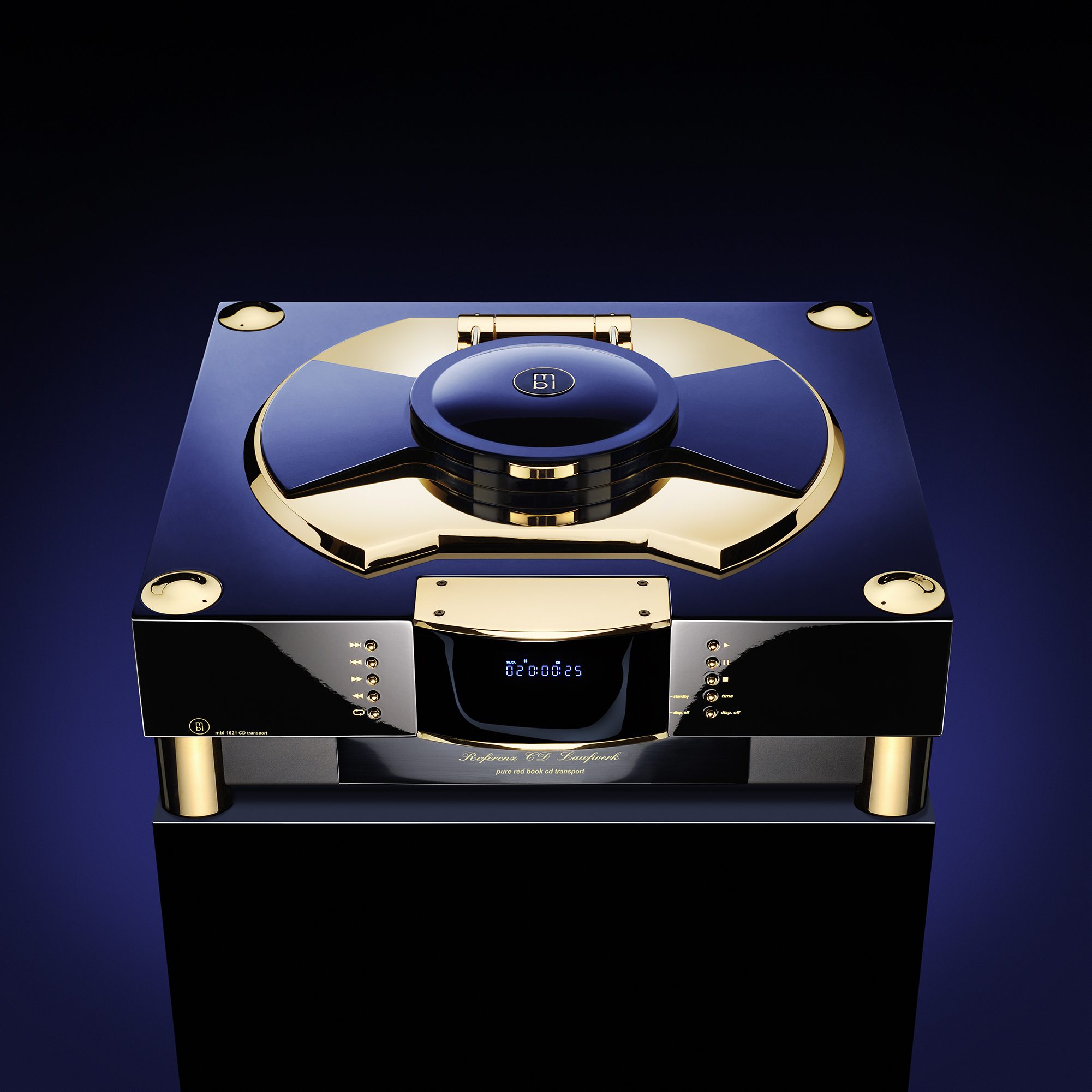 MBL 1621 A Reference Line CD Transport Black Gold Top View