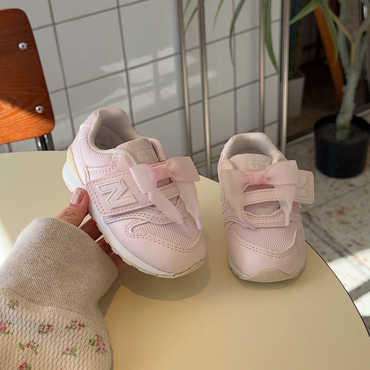 New Balance 996 日本新款 緞帶 粉色 白色 復古 小童 中童 童鞋 I9968C5