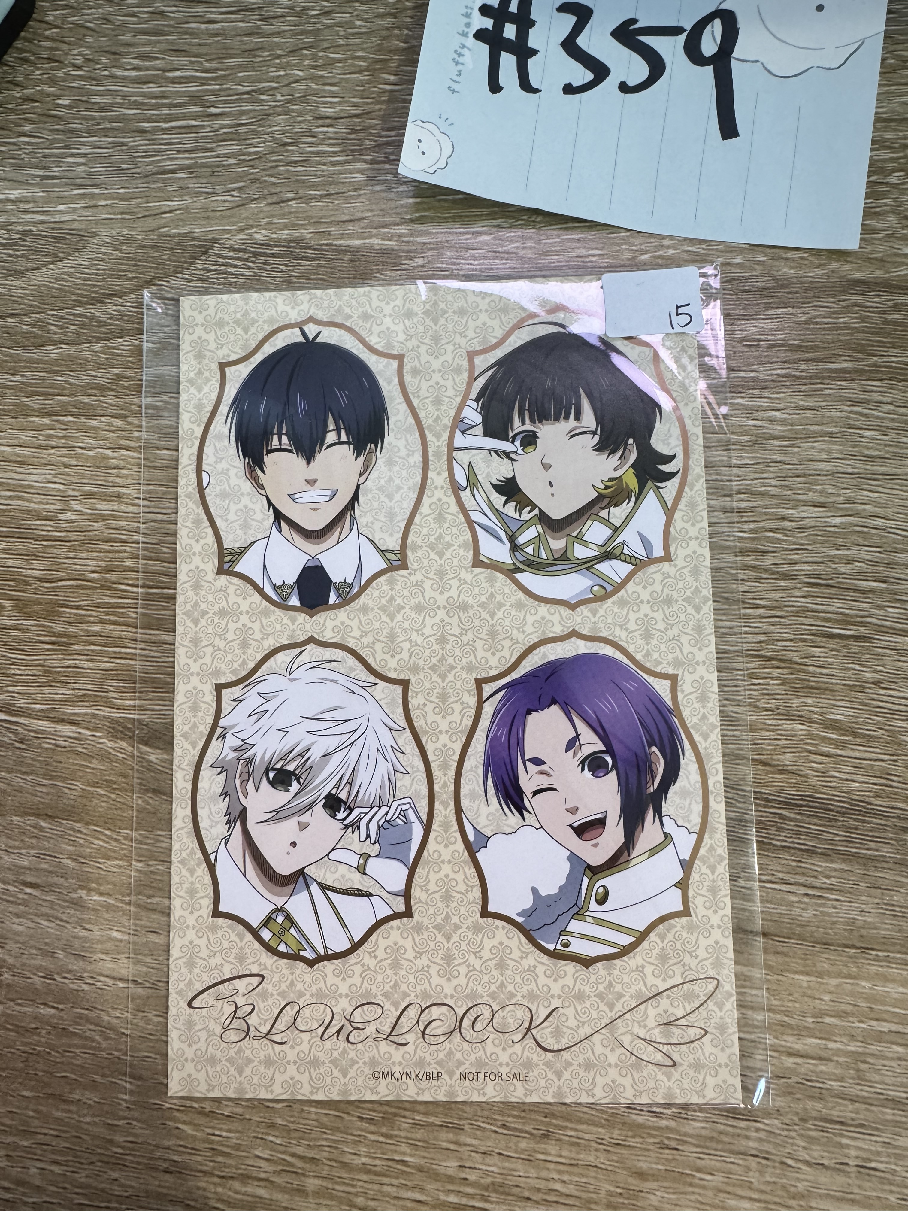 BlueLock  4人 明信片 #359