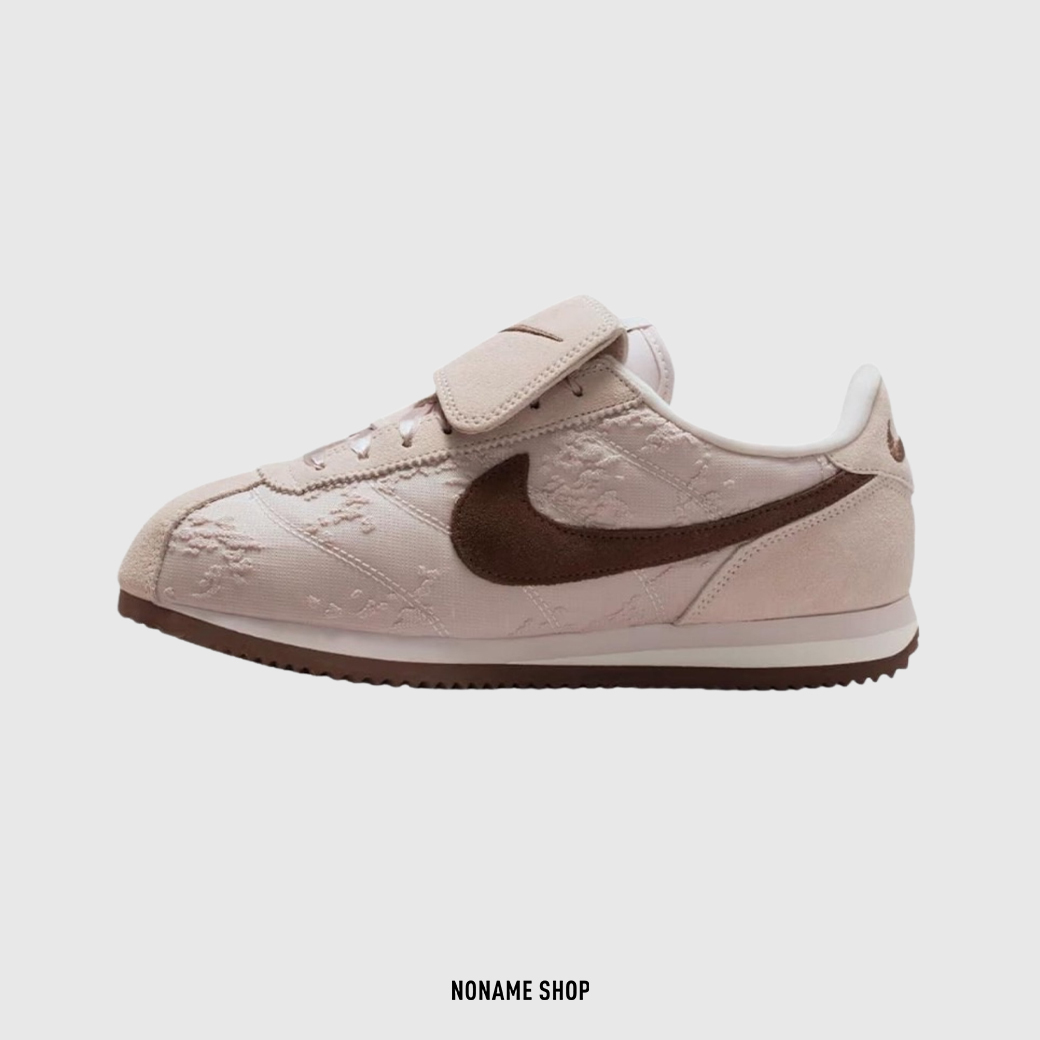 NIKE CORTEZ TEXTILE 翻鞋舌 蕾絲 雙鞋帶 復古 阿甘鞋 玫瑰粉 (女款)