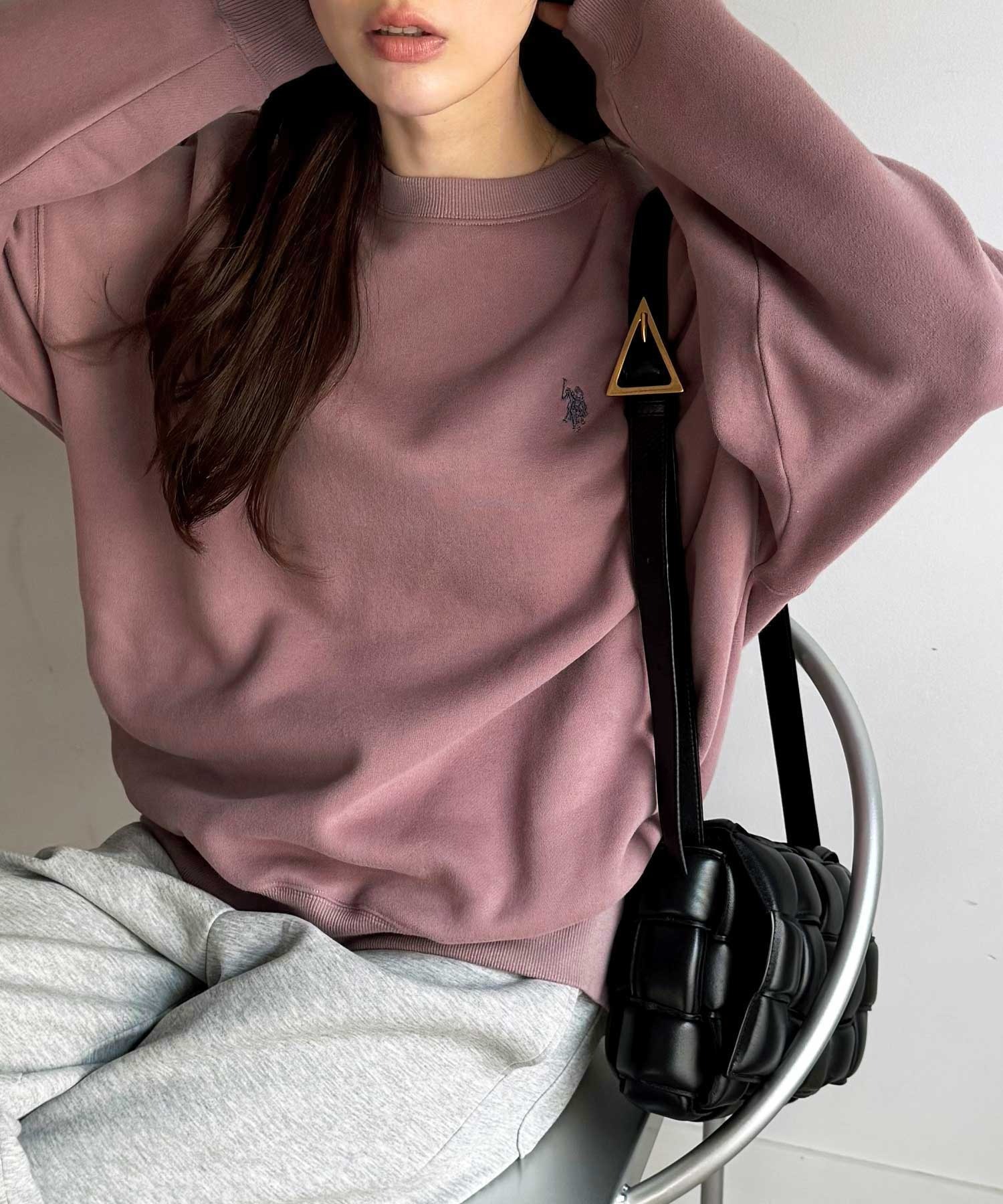 🇯🇵 GeeRA X U.S. POLO ASSN. 磨毛大學T 長袖 內刷毛 抓絨 保暖 / 預購