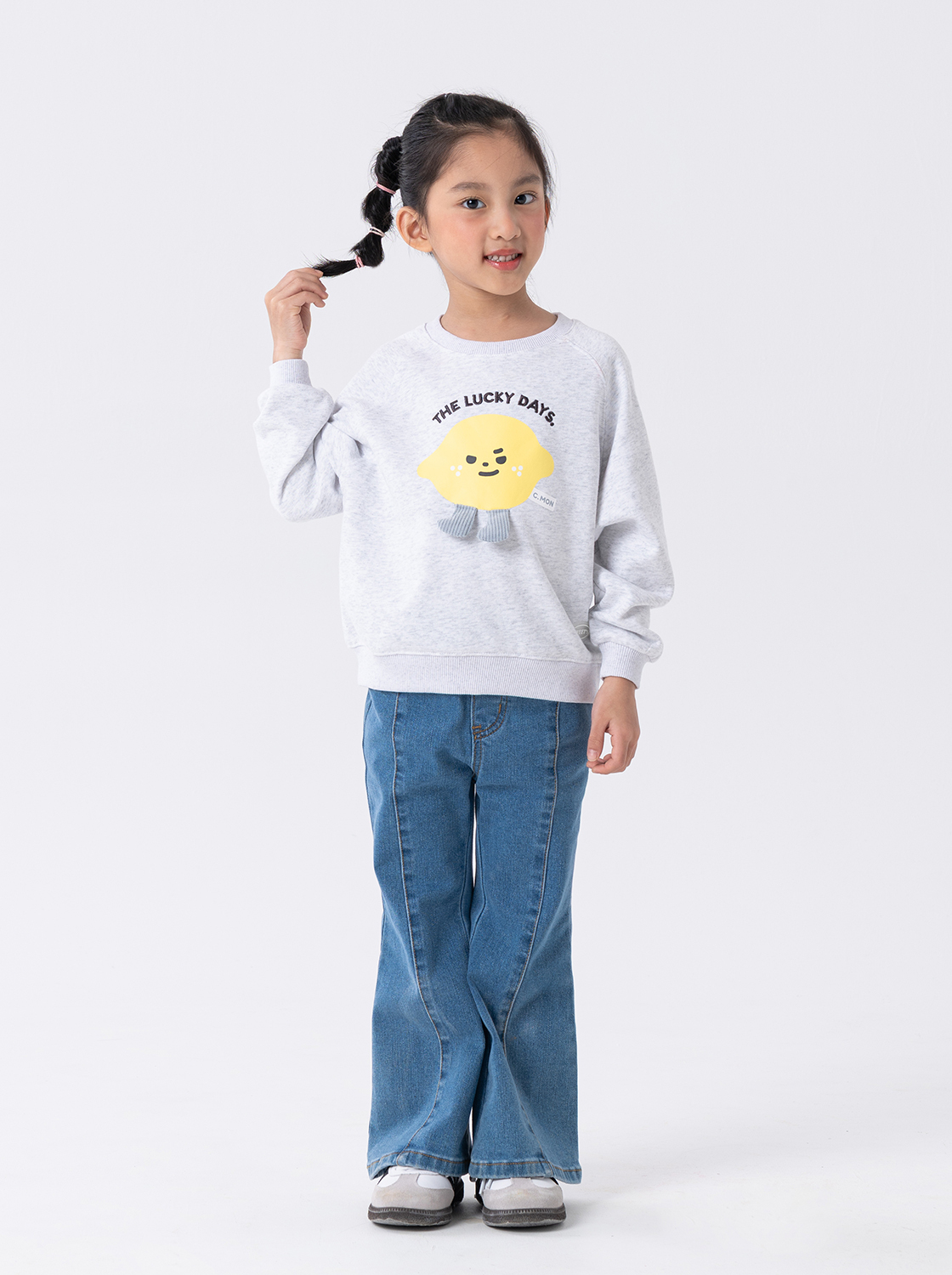 造型牛仔喇叭褲【童裝】