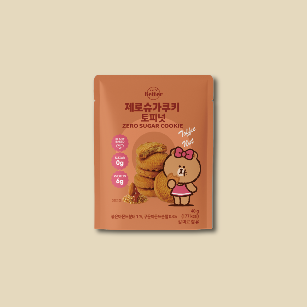 EAT'S Better 無糖全素高蛋白小食曲奇 -  拖肥果仁味 (40G) (59819)