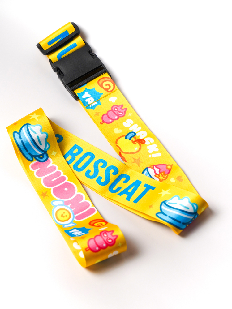 Nuomi｜繽紛旅色行李束帶｜黃色點心假期