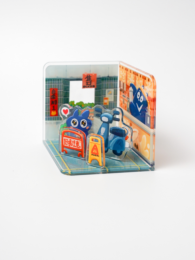 Nuomi｜方形商店立牌｜騎樓珍奶