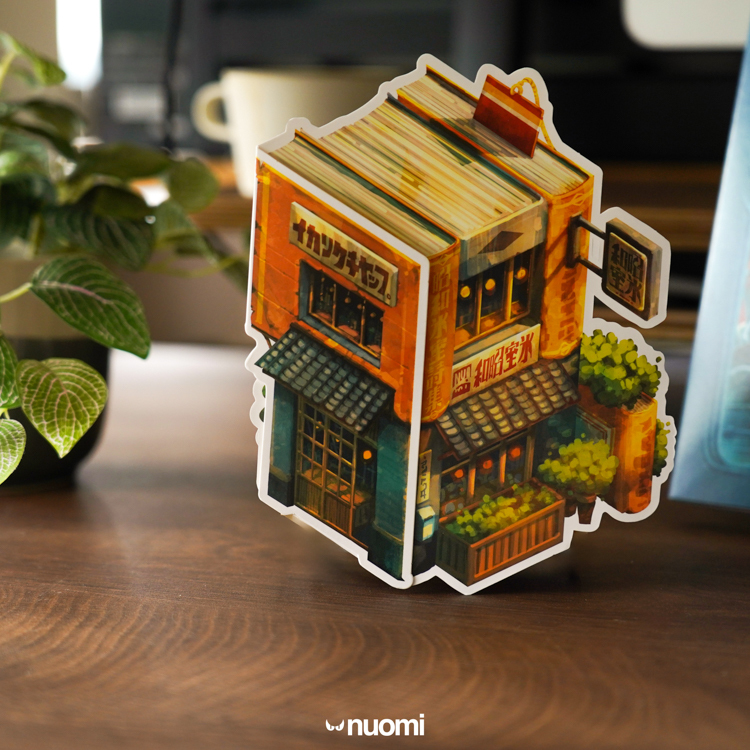 Nuomi｜摺頁卡片｜昭和冰店之書