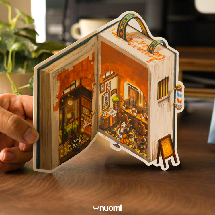 Nuomi｜摺頁卡片｜理髮店之書
