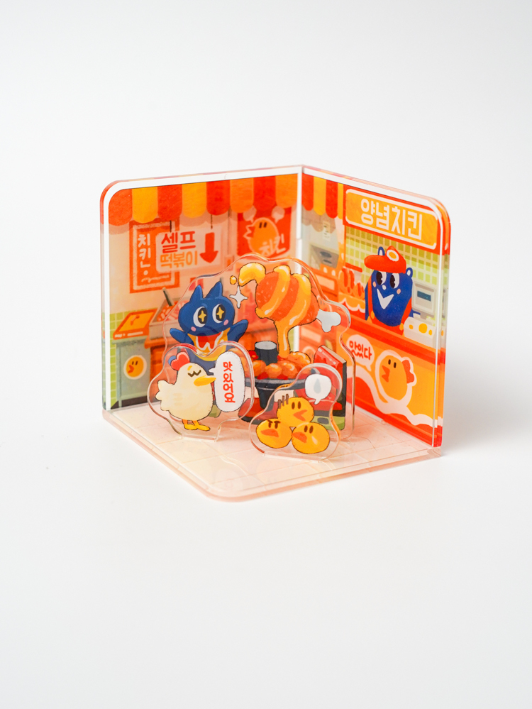 Nuomi｜方形商店立牌｜韓式炸雞