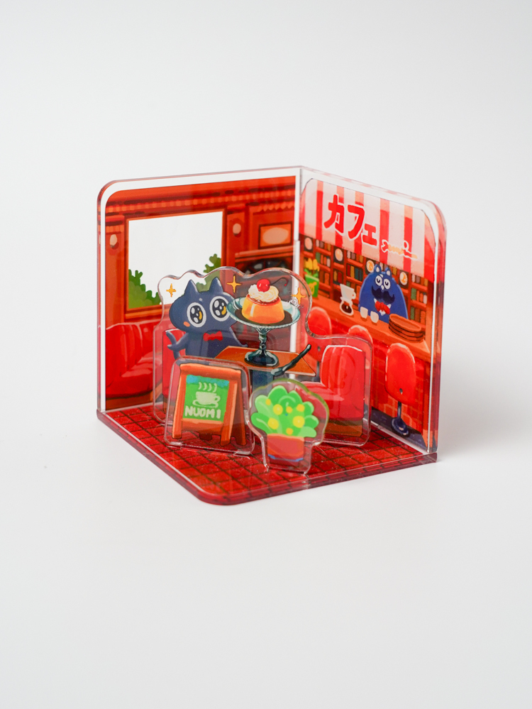 Nuomi｜方形商店立牌｜喫茶店