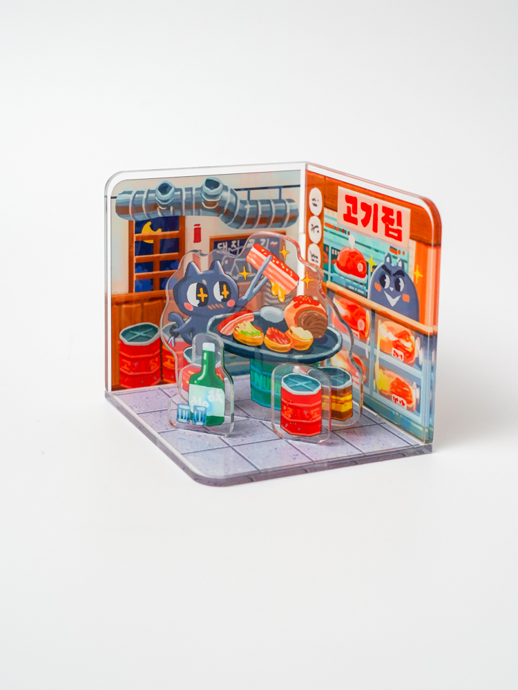 Nuomi｜方形商店立牌｜銅板烤肉