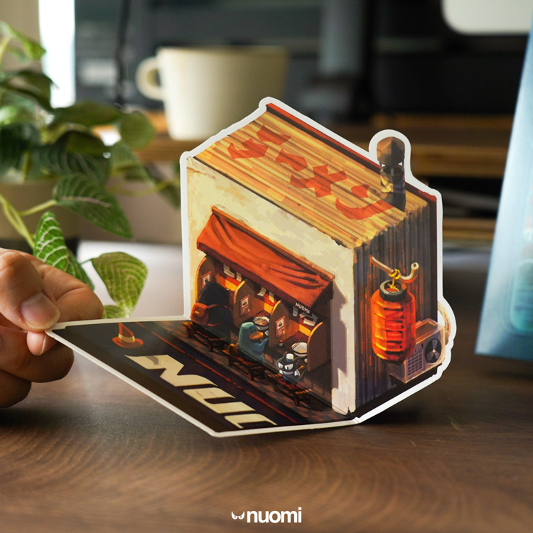 Nuomi｜摺頁卡片｜拉麵之書