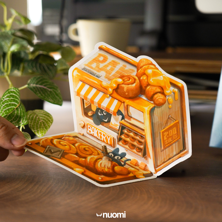 Nuomi｜摺頁卡片｜麵包之書