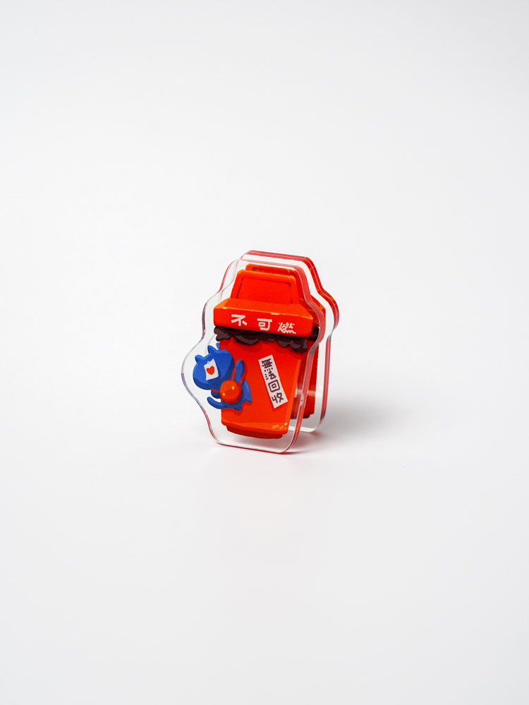 Nuomi｜壓克力造型夾｜心已怠