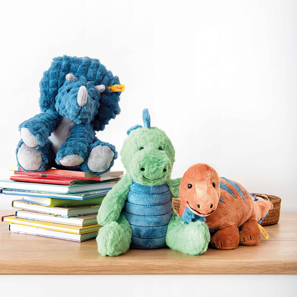 Steiff金耳釦泰迪熊 - Spott Stegosaurus 劍龍(綠)