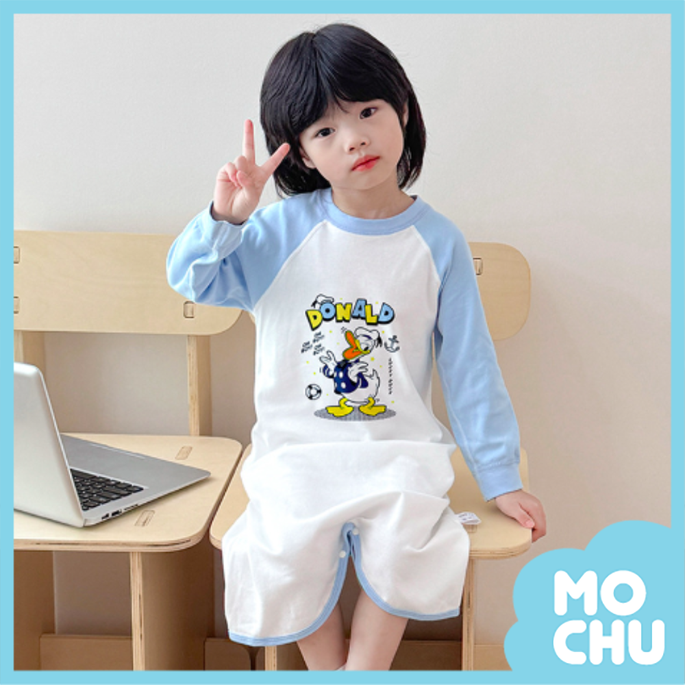 大笑唐老鴨長袖家居睡裙