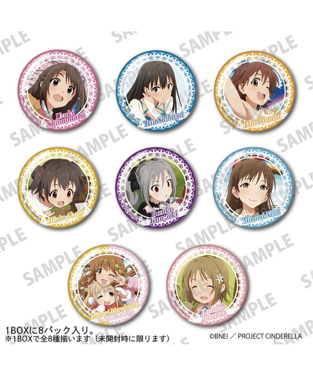 預購-TV動畫「偶像大師 灰姑娘女孩」集換式徽章 Vol.1 BOX販售【日本進口精品】