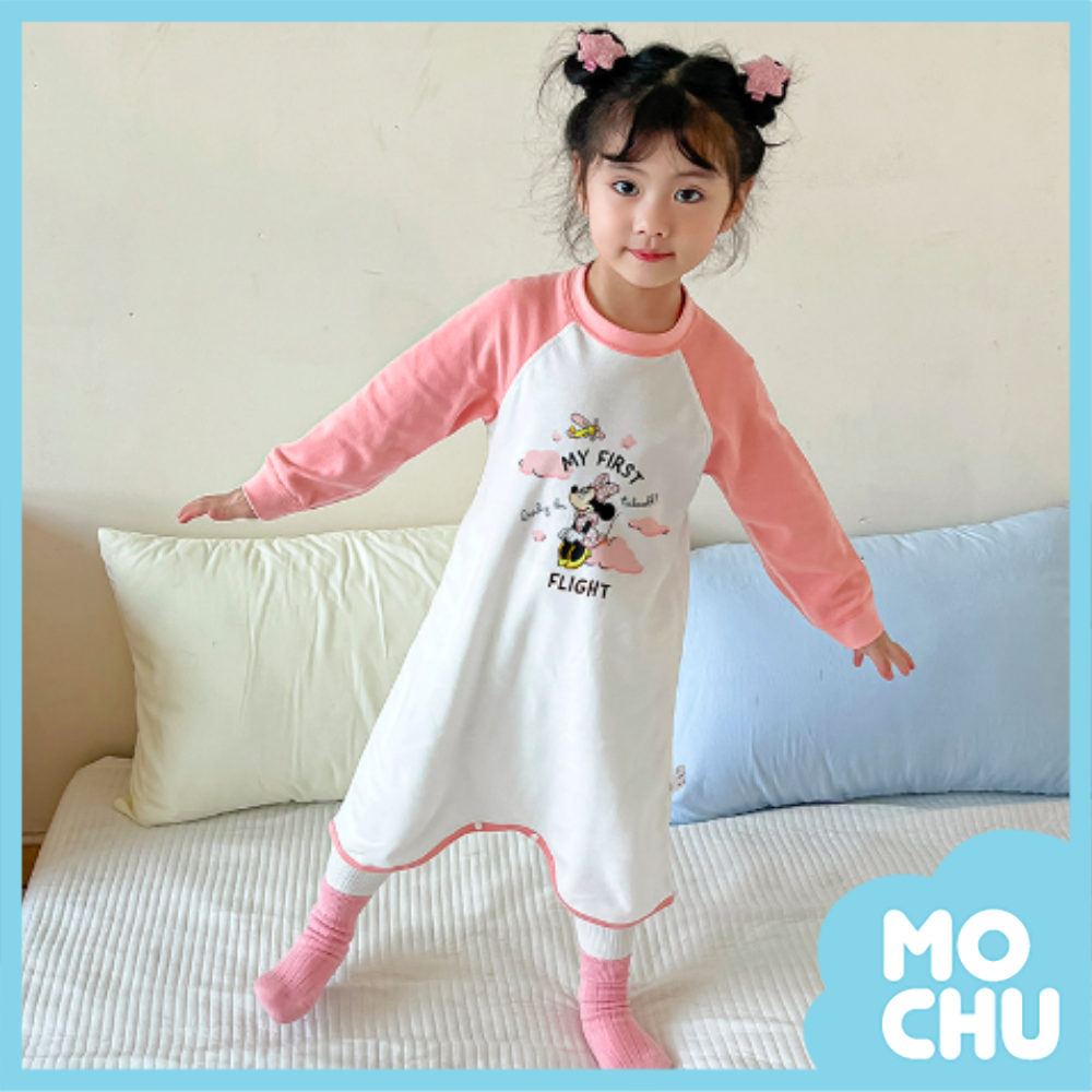 雲端米妮長袖家居睡裙