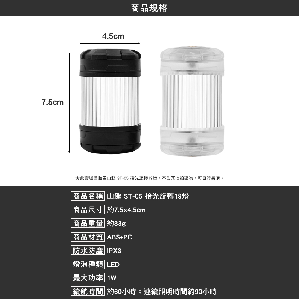 山趣ShineTrip ST-05 拾光旋轉19燈