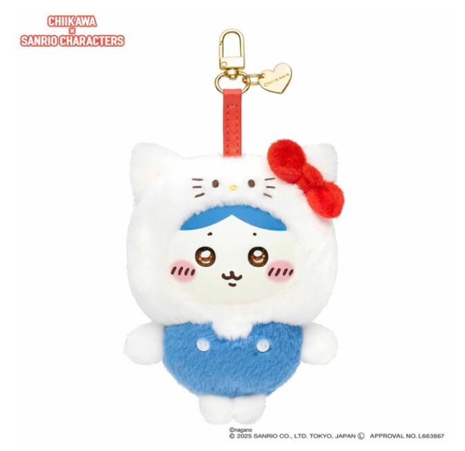 Chiikawa × Sanrio Characters Kiramekko (Hachiware × Hello Kitty)