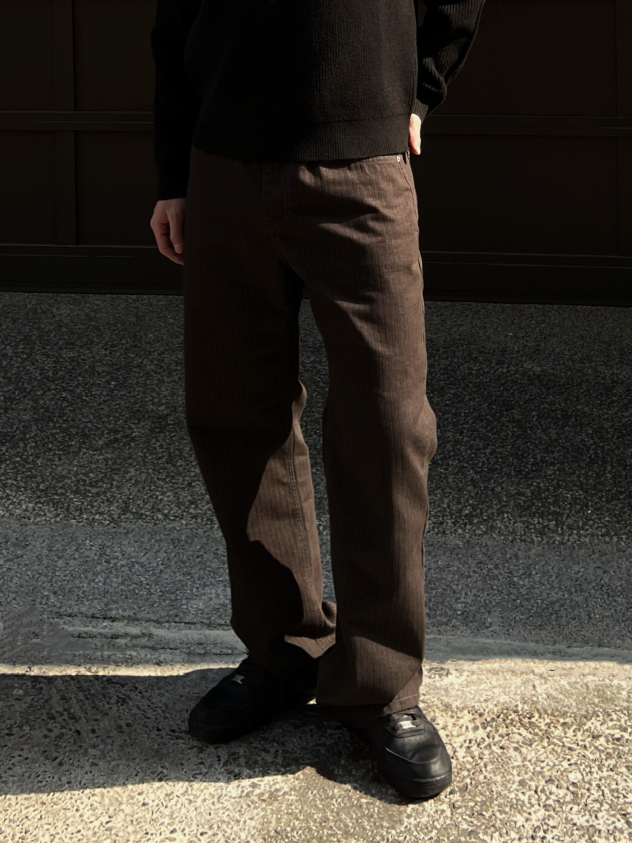 [1atm] 直序-條紋牛仔褲