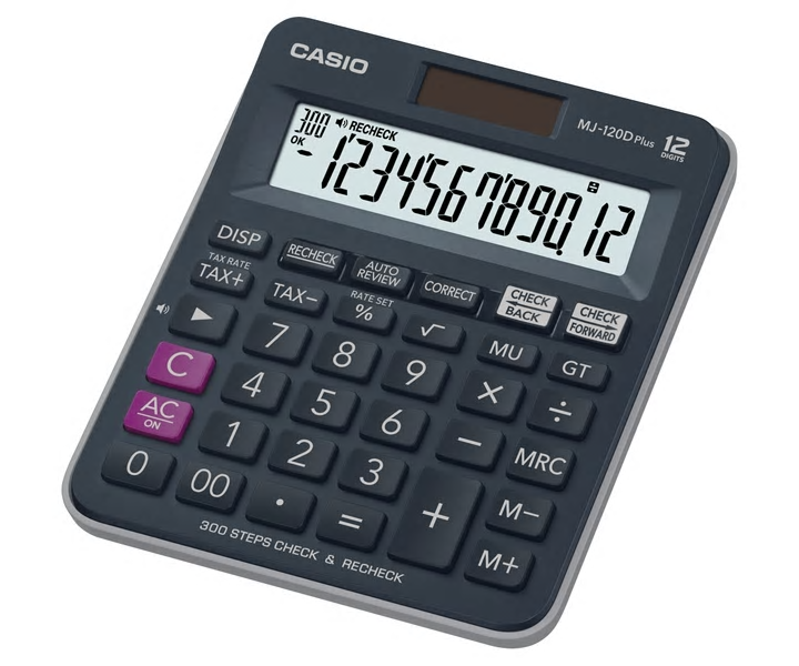 卡西歐 MJ-120D Plus (12位) 桌上計算機 500901900