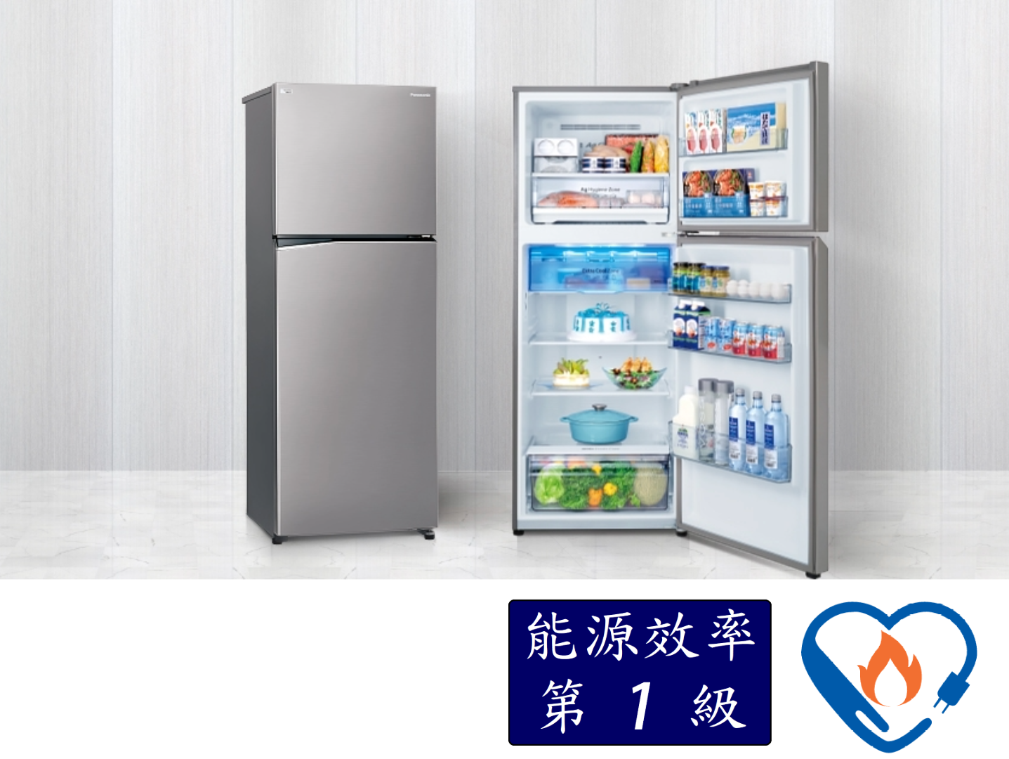 國際雙門冰箱 經典變頻系列 無邊框鋼板 NR-B371TV (366L)