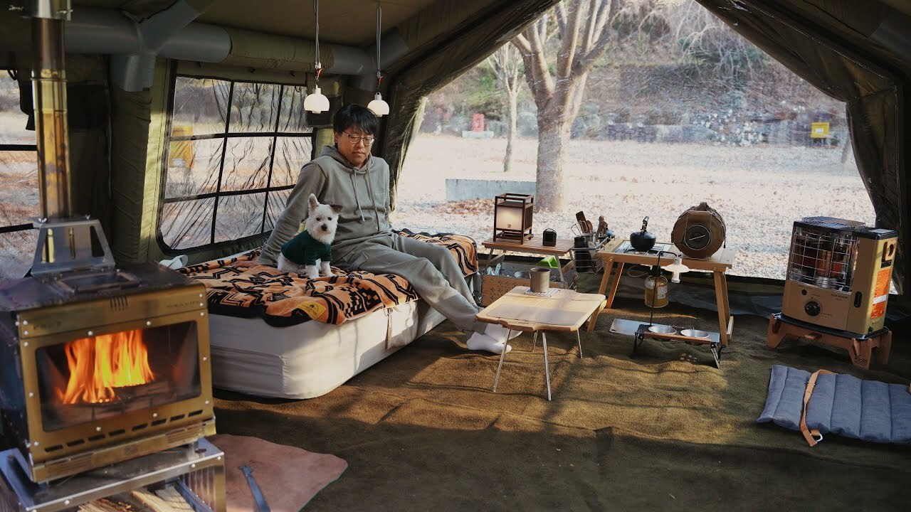 狗狗更愛的溫暖 13.6 充氣帳 冬季露營時光