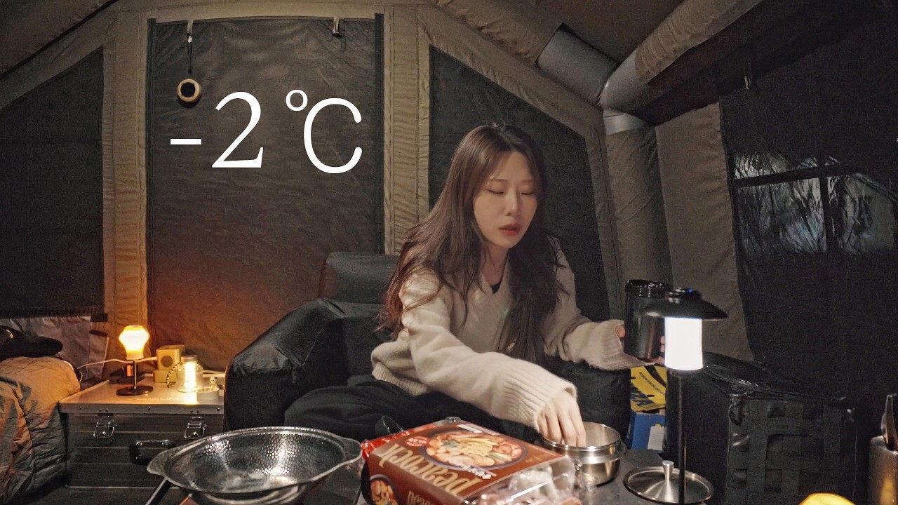 18 公尺強風下 8.0 充氣帳撐得住嗎 一天內直降到零下 2 度 風吹不停的露營
