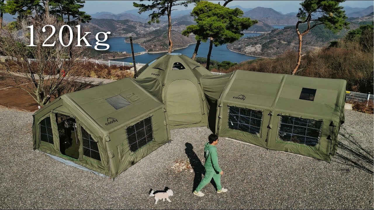 跟狗狗在 800 公尺山頂 打造冬季露營基地 Aurora + 10.0 + 13.68