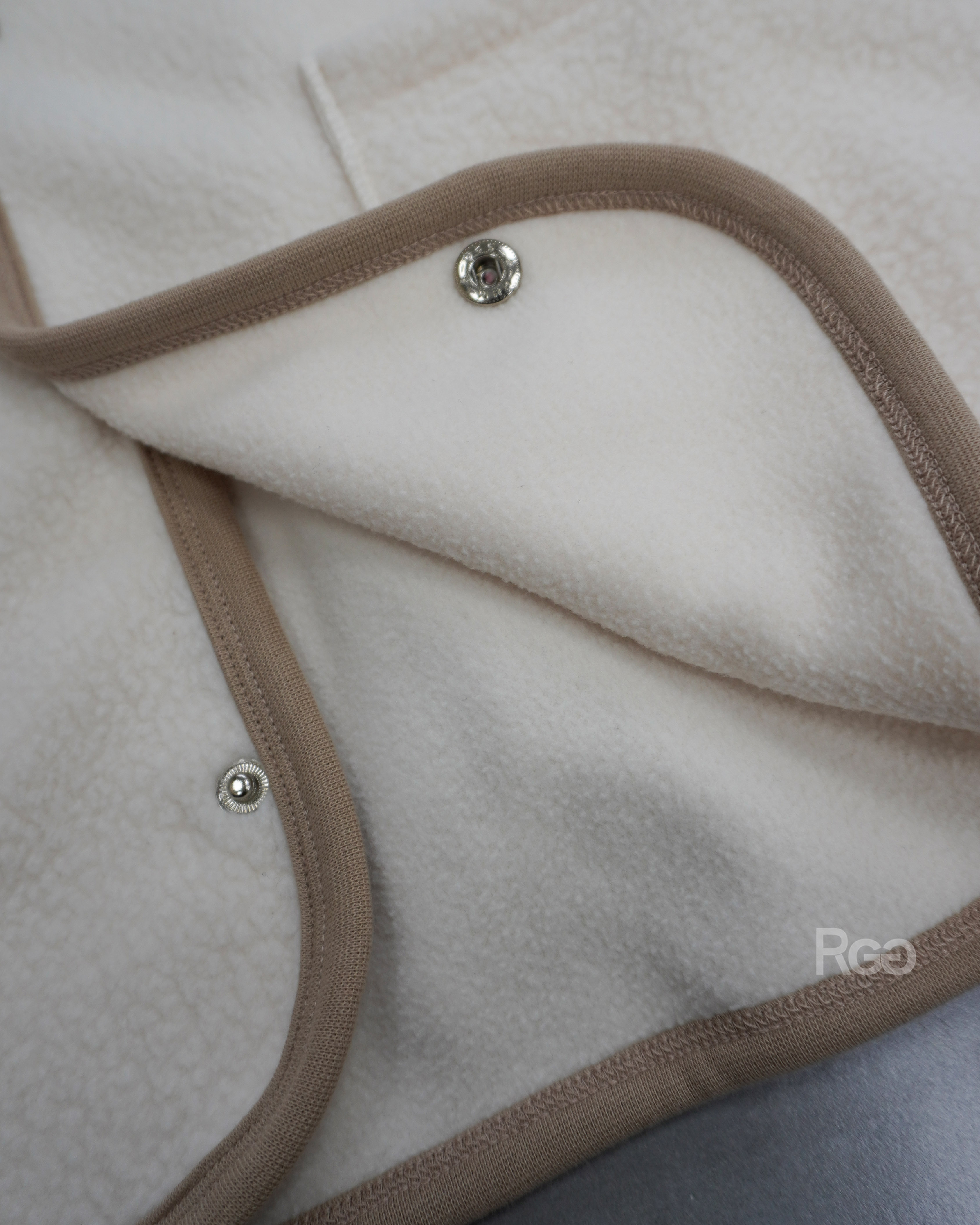 日系羊羔絨背心內裡照