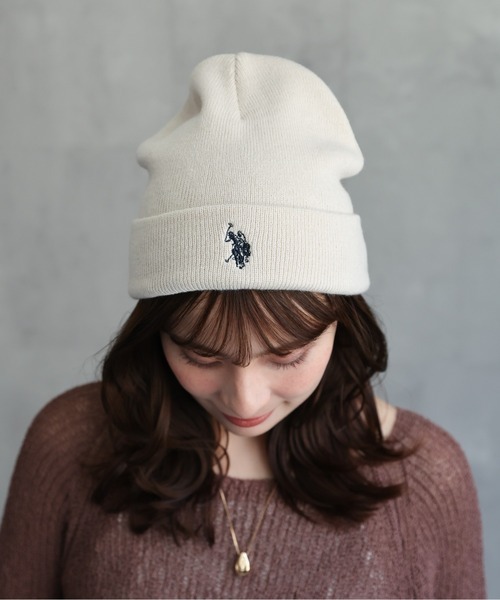 <500有找!!限時2天超甜價>U.S. POLO ASSN. 日本 復古 限定款 刺繡 針織 毛帽