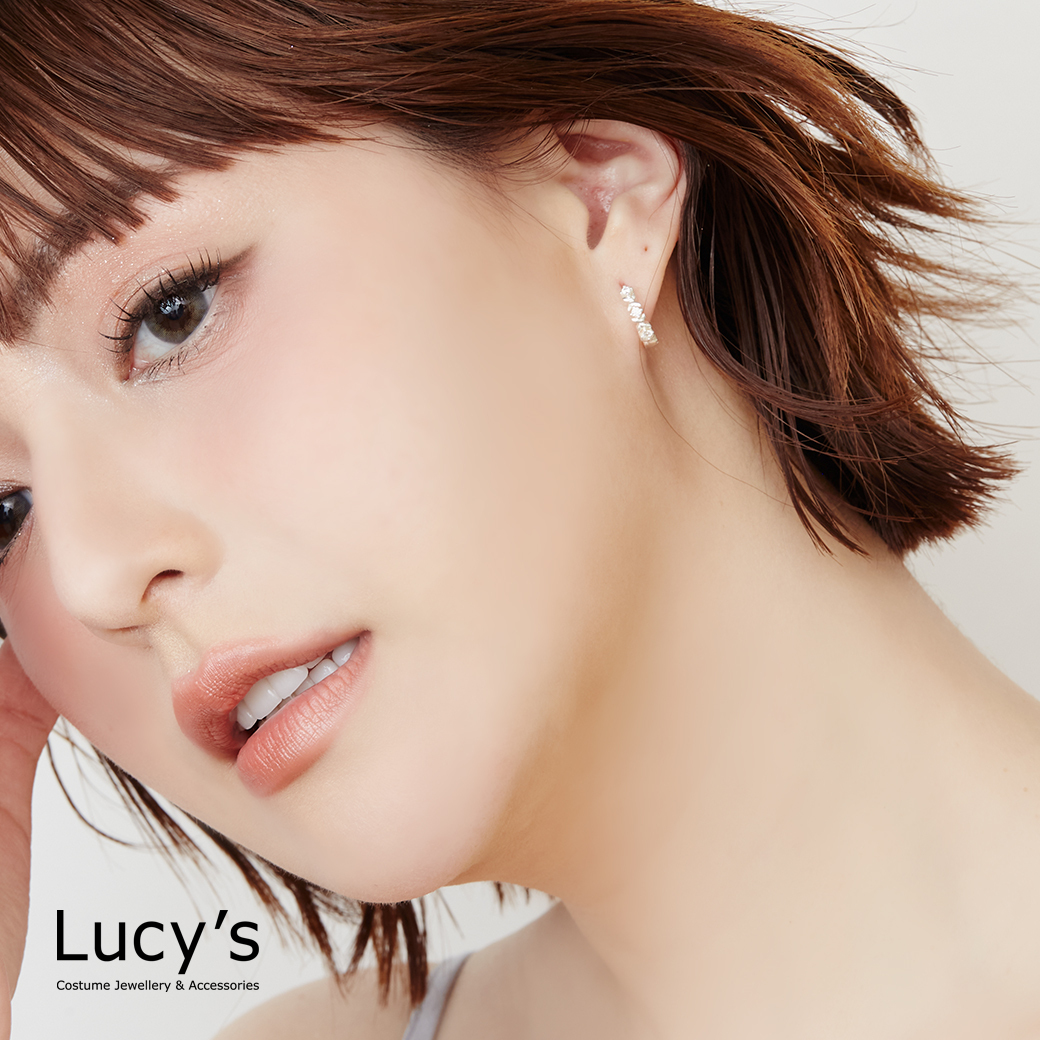 925純銀 花環 易扣耳環 (125305)