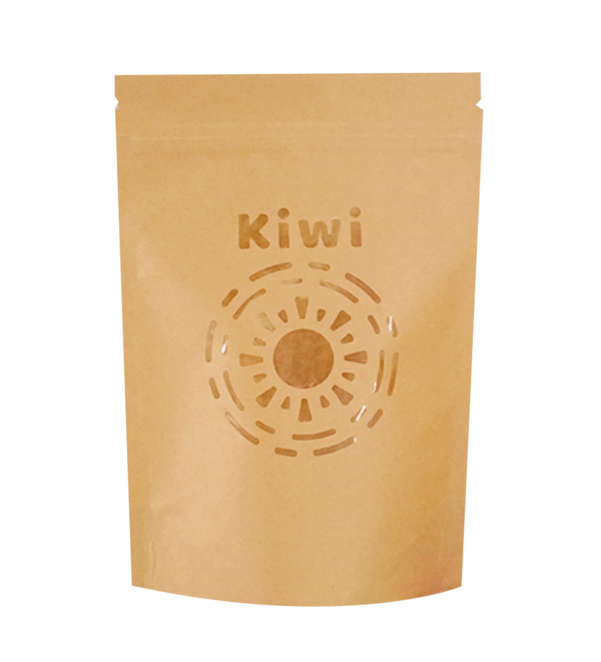 【250g】黃牛皮紙(激光)開窗站立夾鏈袋 - 水果系列2