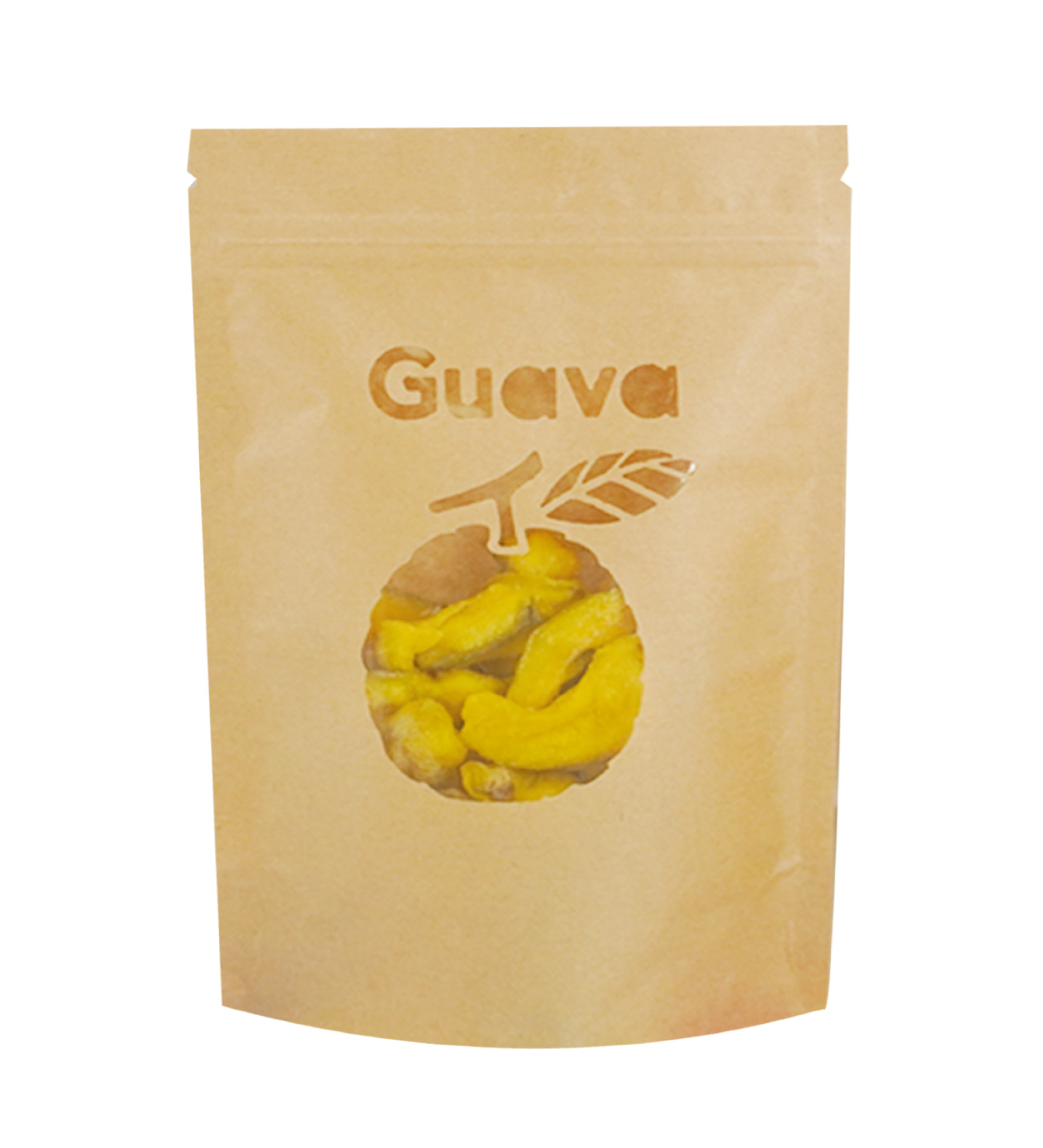 【250g】黃牛皮紙(激光)開窗站立夾鏈袋 - 水果系列2