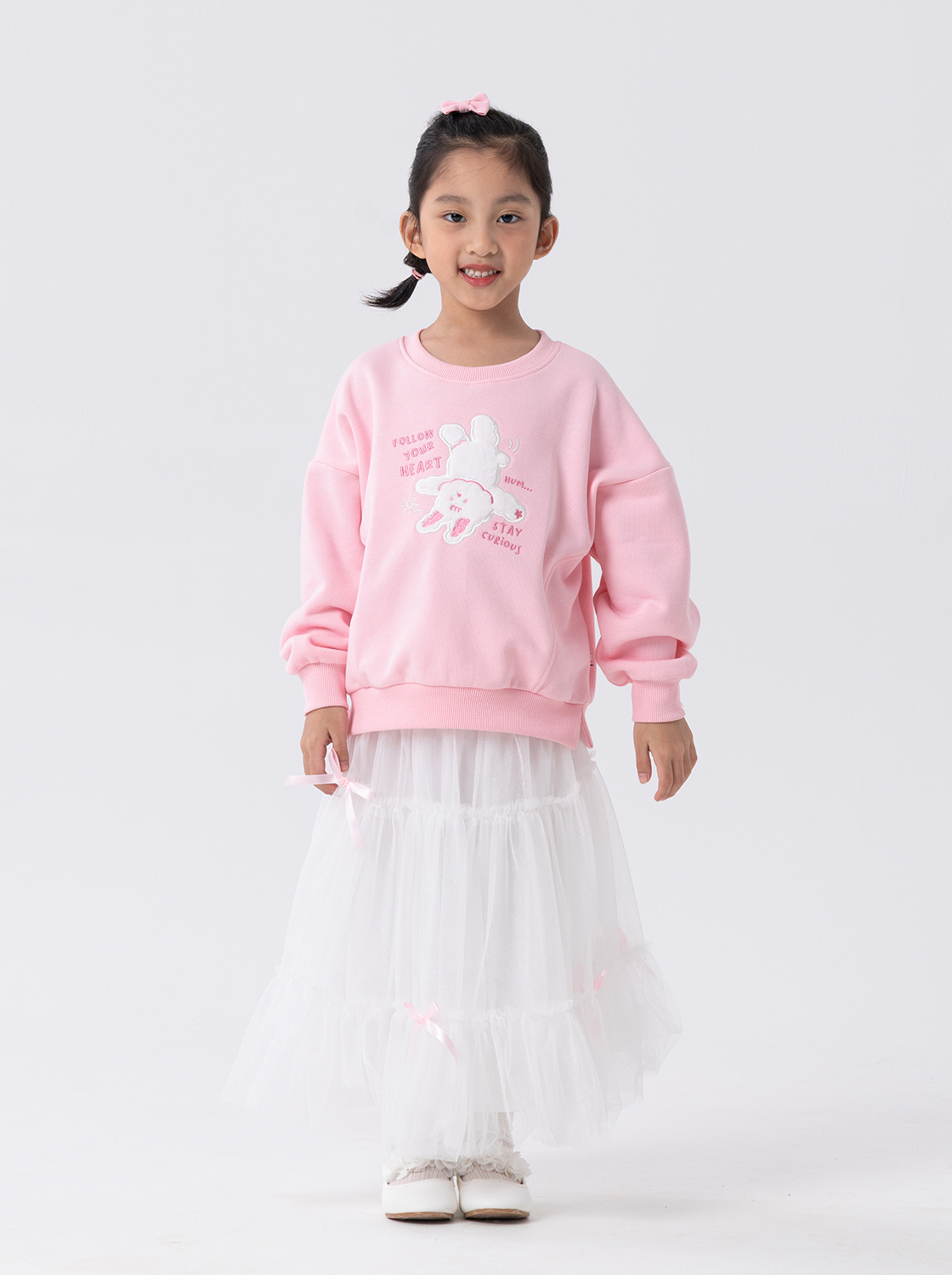 軟軟兔日常貼布繡TEE【童裝】【親子款】