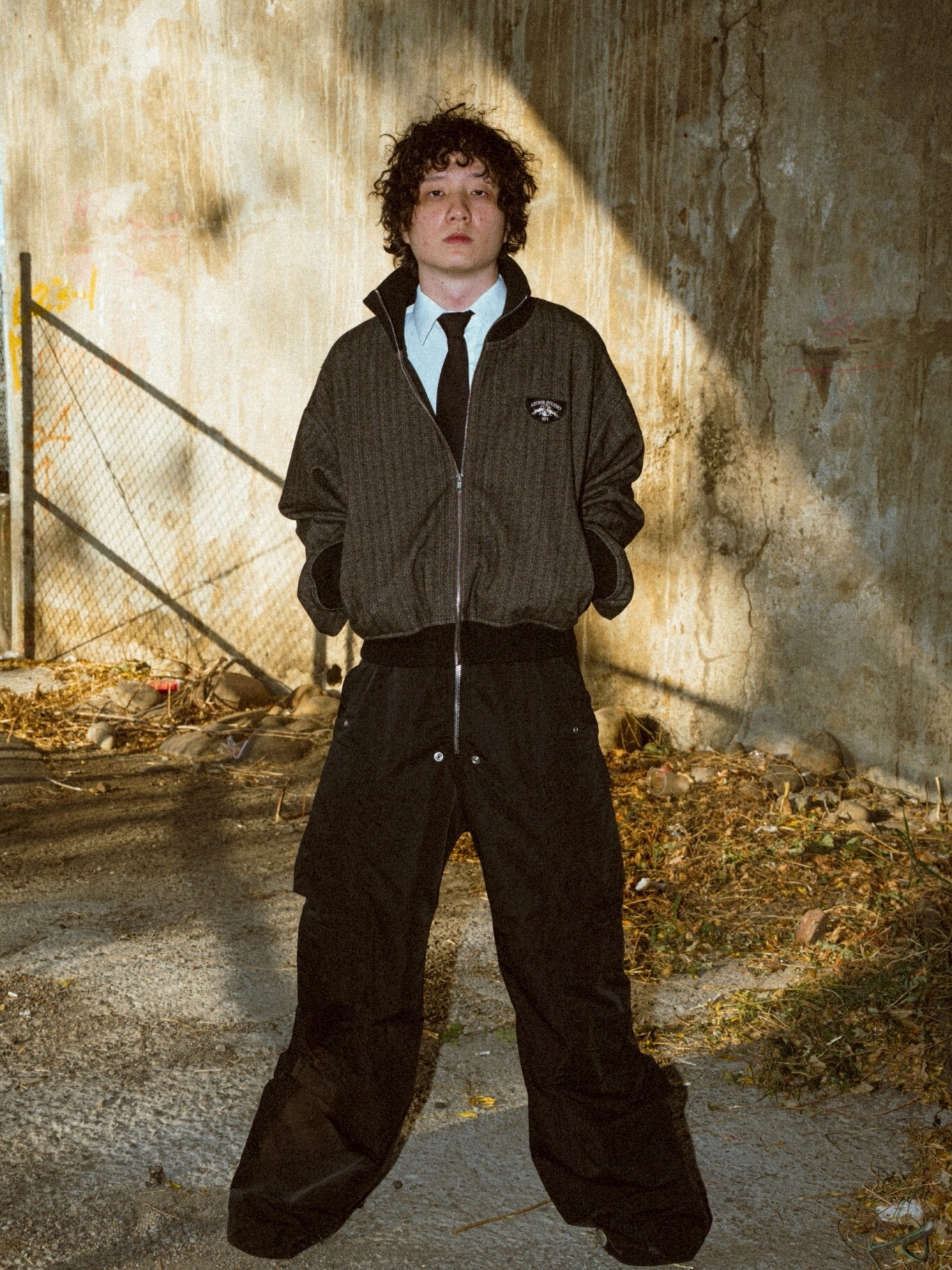 ATONE STUDIO 人字紋刺繡皇家Logo外套夾克 ‘’ ATONE Herringbone Embroidered Jacket ‘’