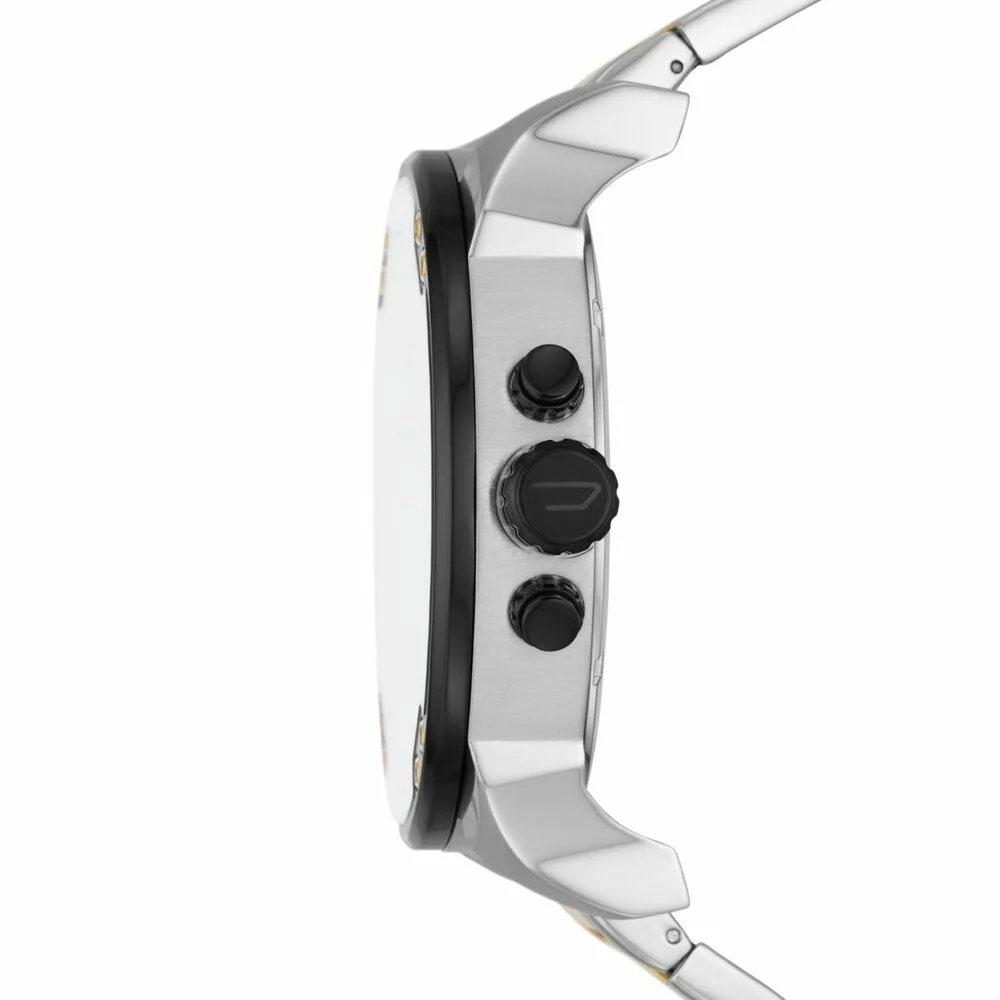 萬年鐘錶 - Diesel    Mr. Daddy 黑金色太陽紋理錶盤四地時區大錶徑男錶 DZ7459 錶徑57MM