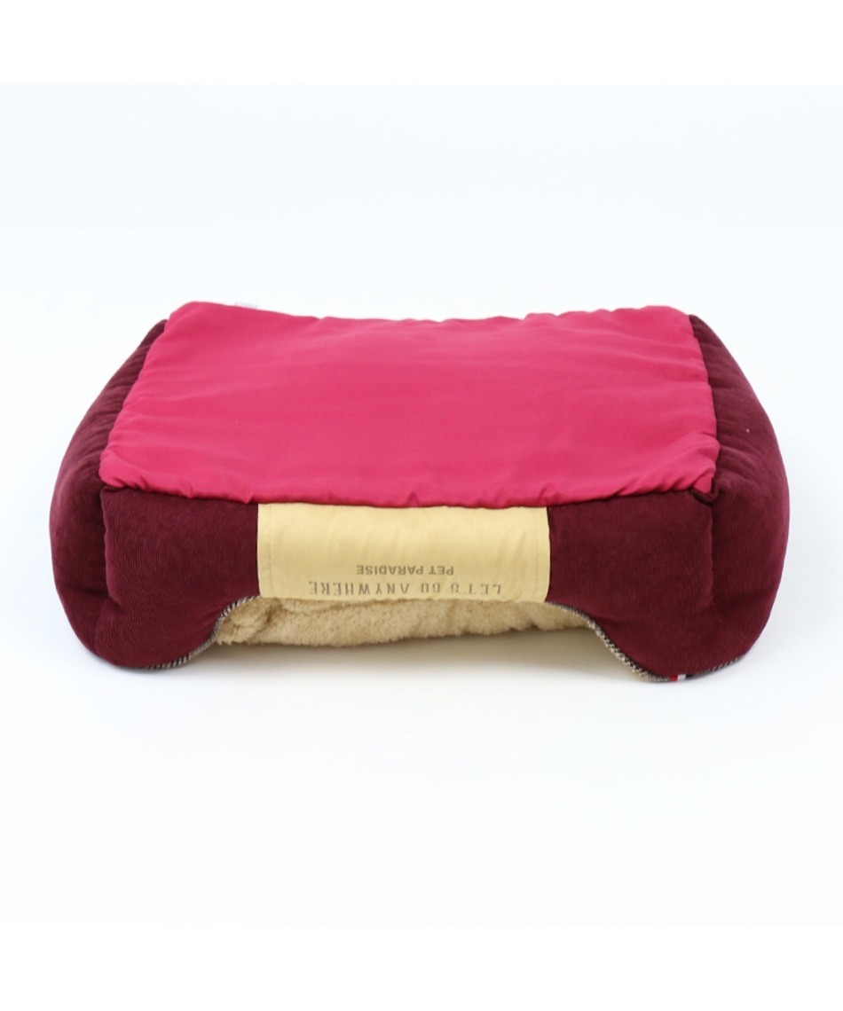 【PET PARADISE】寵物用品-床 方形 酒紅 S、M
