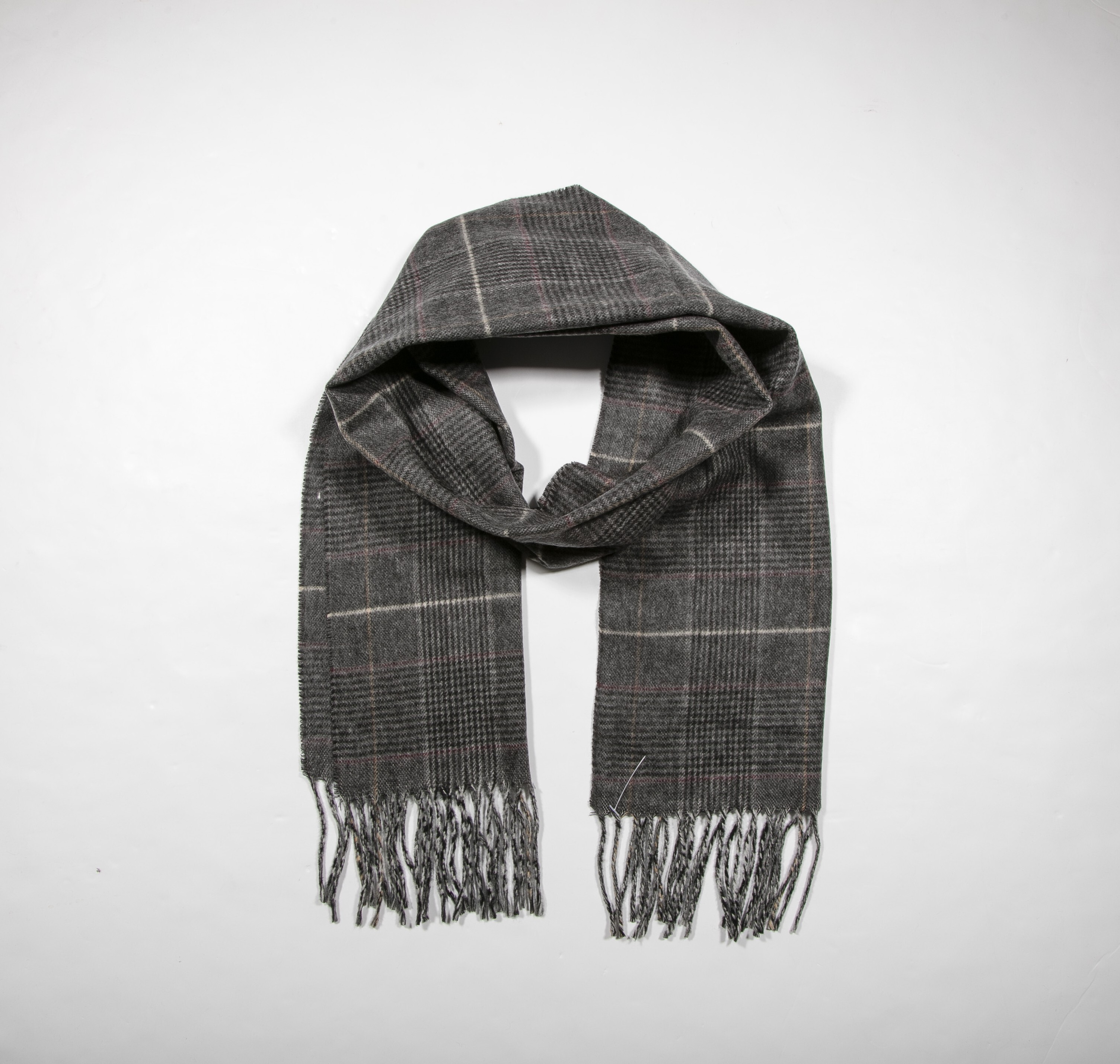 V. FRAAS - Unisex's Cashmink CHECK SCARF 30X180CM