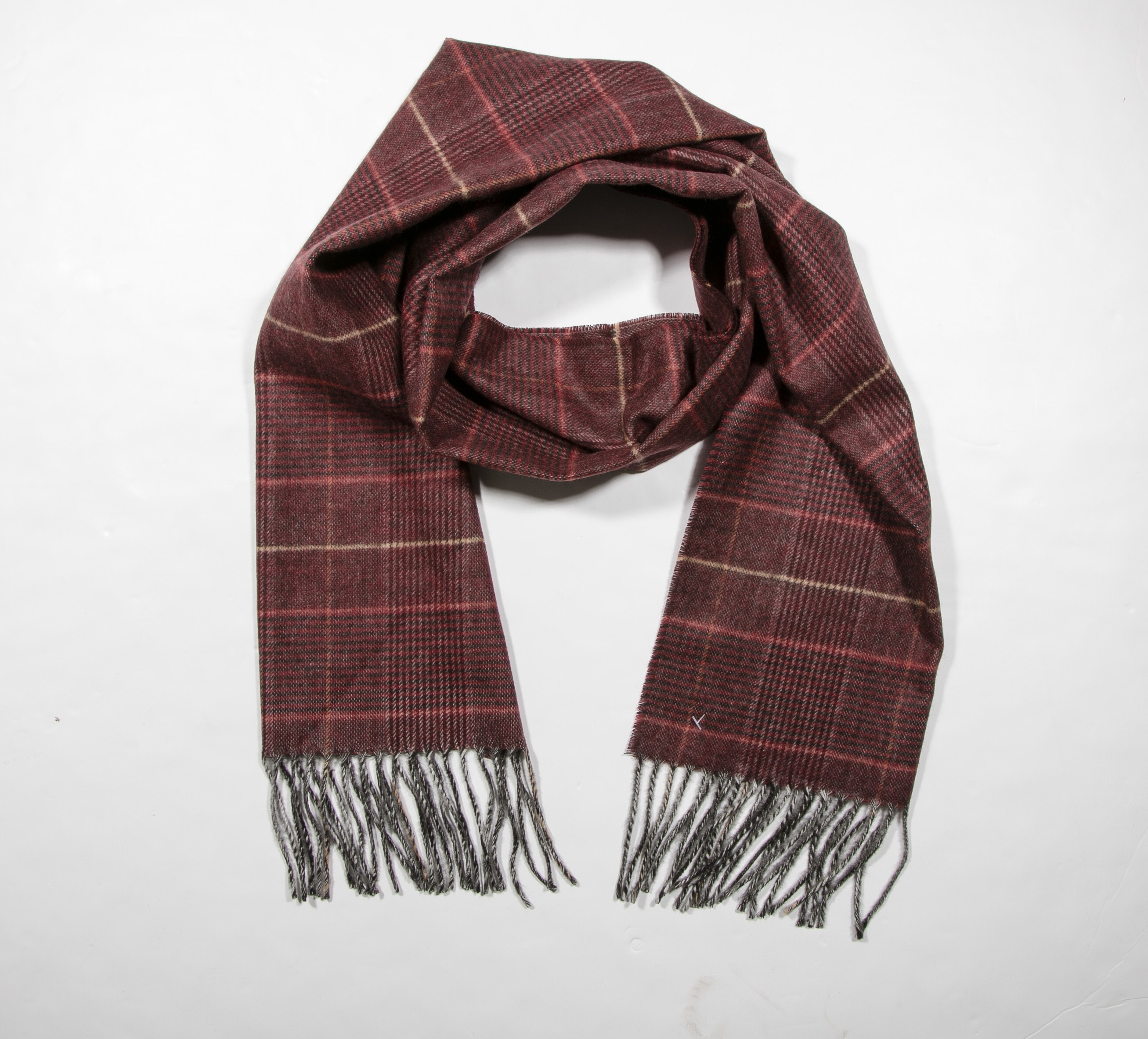V. FRAAS - Unisex's Cashmink CHECK SCARF 30X180CM
