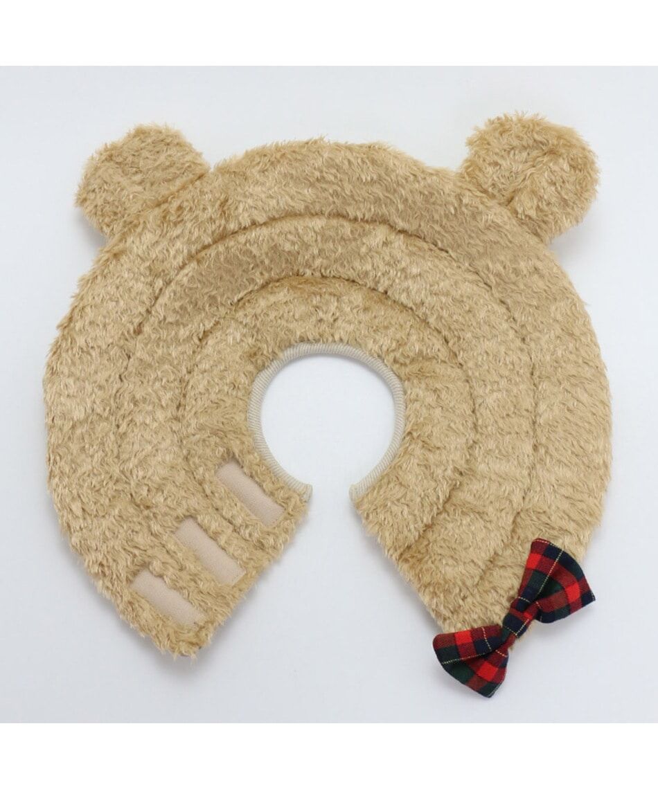 【PET PARADISE】寵物用品-防舔咬頭套 小熊S