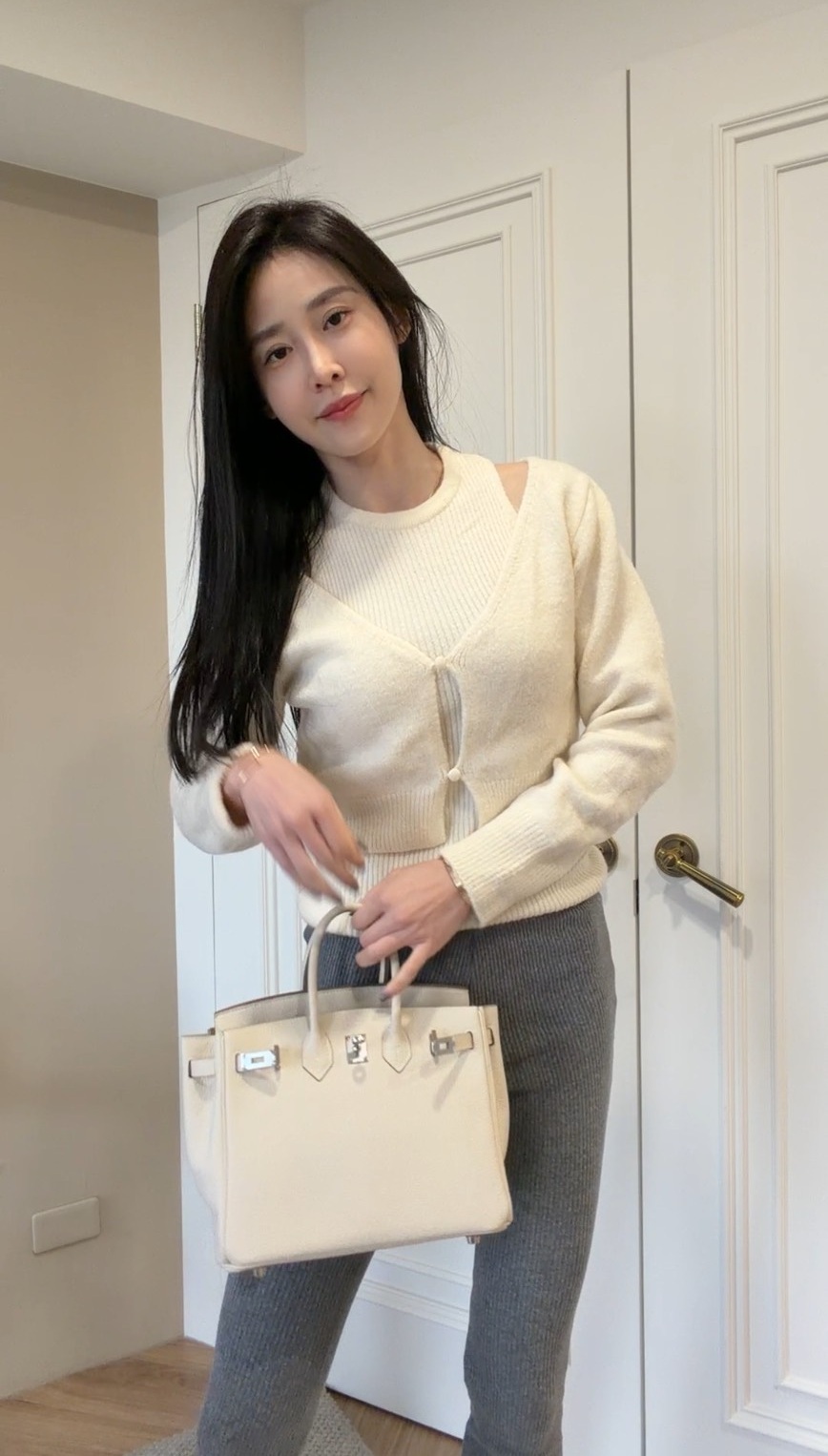 【少量現貨】針織兩件式上衣(背心+外套)