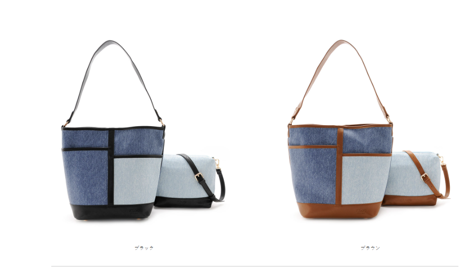 【直播】FIRANO LX012229 牛仔布圖案手提包 + 單肩包套裝 (A303060)