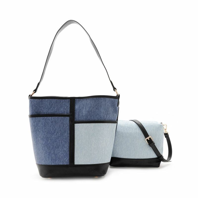 【直播】FIRANO LX012229 牛仔布圖案手提包 + 單肩包套裝 (A303060)