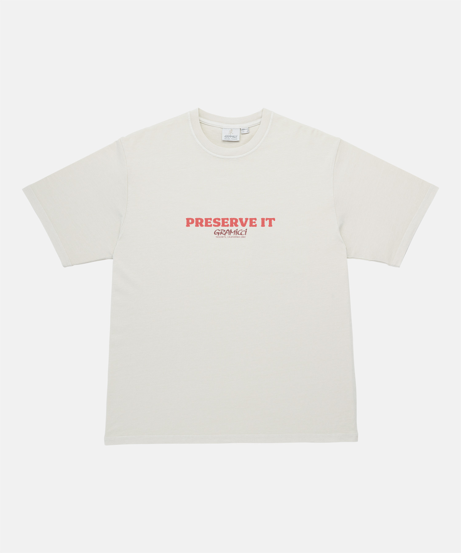 GRAMICCI｜FOOTPRINTS TEE PIGMENT DYED "NATURAL PIGMENT"