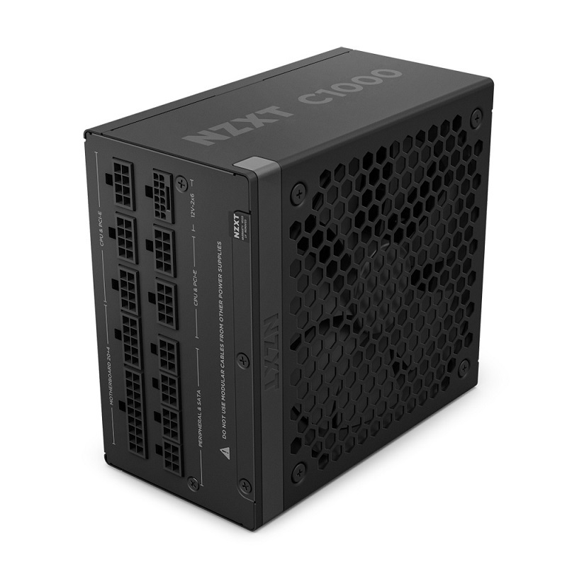 NZXT 恩傑 C1000 金牌全模組全日系ATX3.1 靜音電源供應器 黑色/白色