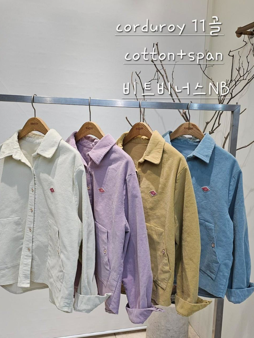 穿出溫柔與率性的早春燈芯絨寬版襯衫