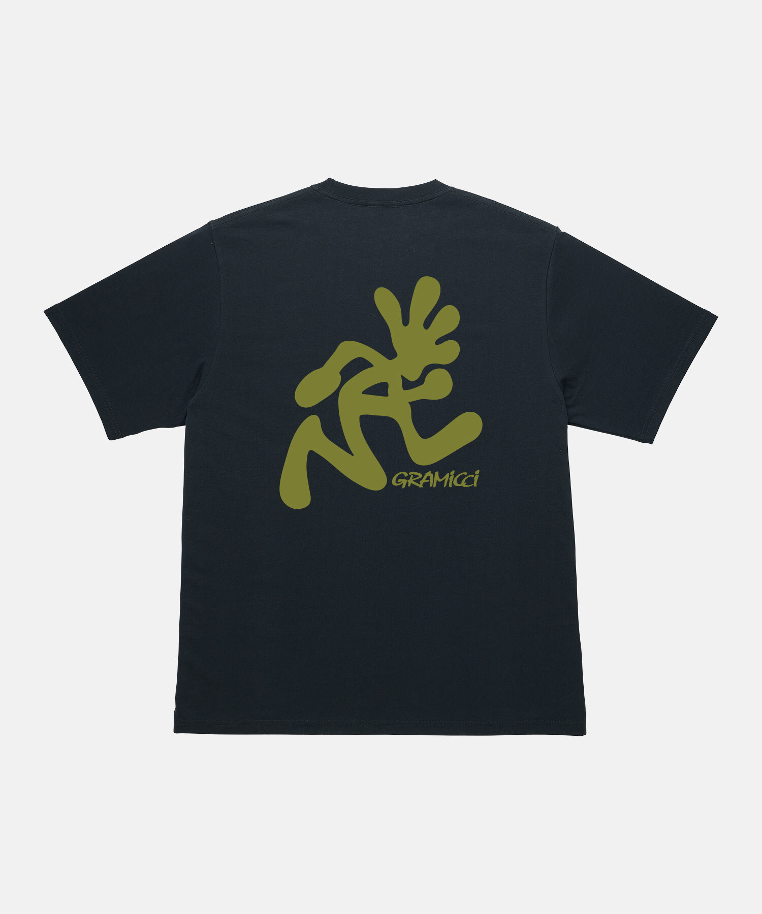 GRAMICCI｜RUNNING MAN TEE "VINTAGE BLACK"